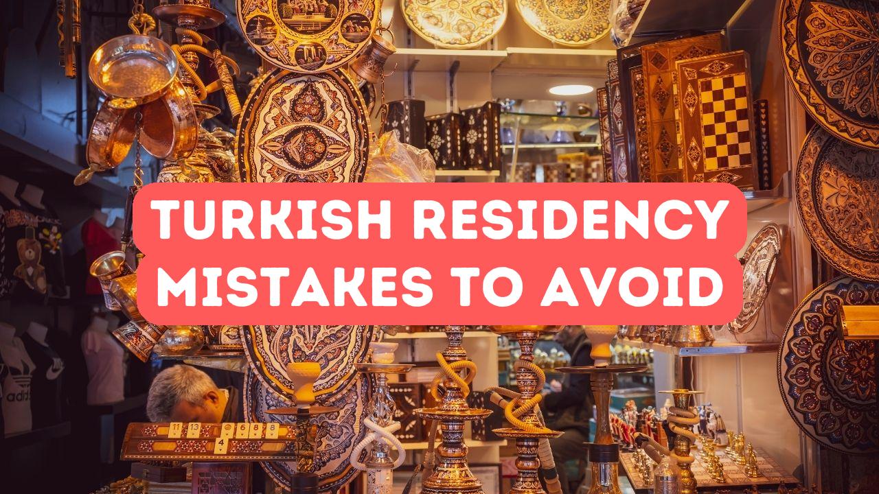 Ich bedaure, die türkische Residenz zu bekommen ... Fehler zu vermeiden